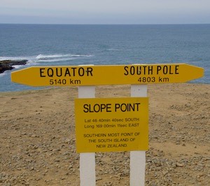Closer to the South Pole than to the Equator