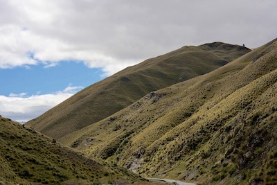 Crown Range Road from Queenstown to Cardrona.