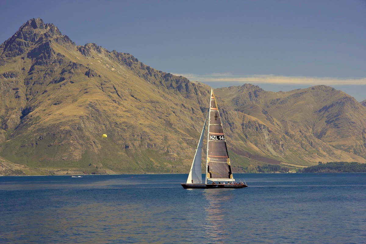 Retired from the Americas Cup and now just cruising on Lake Wakatipu