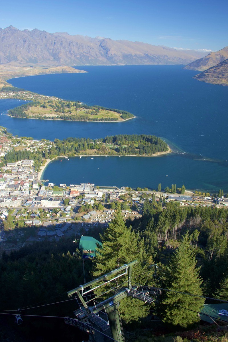 Queenstown and Wakatipu from the Skyline Chalet