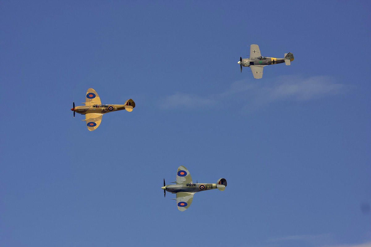 Spitfires 
Focke Wulf 190