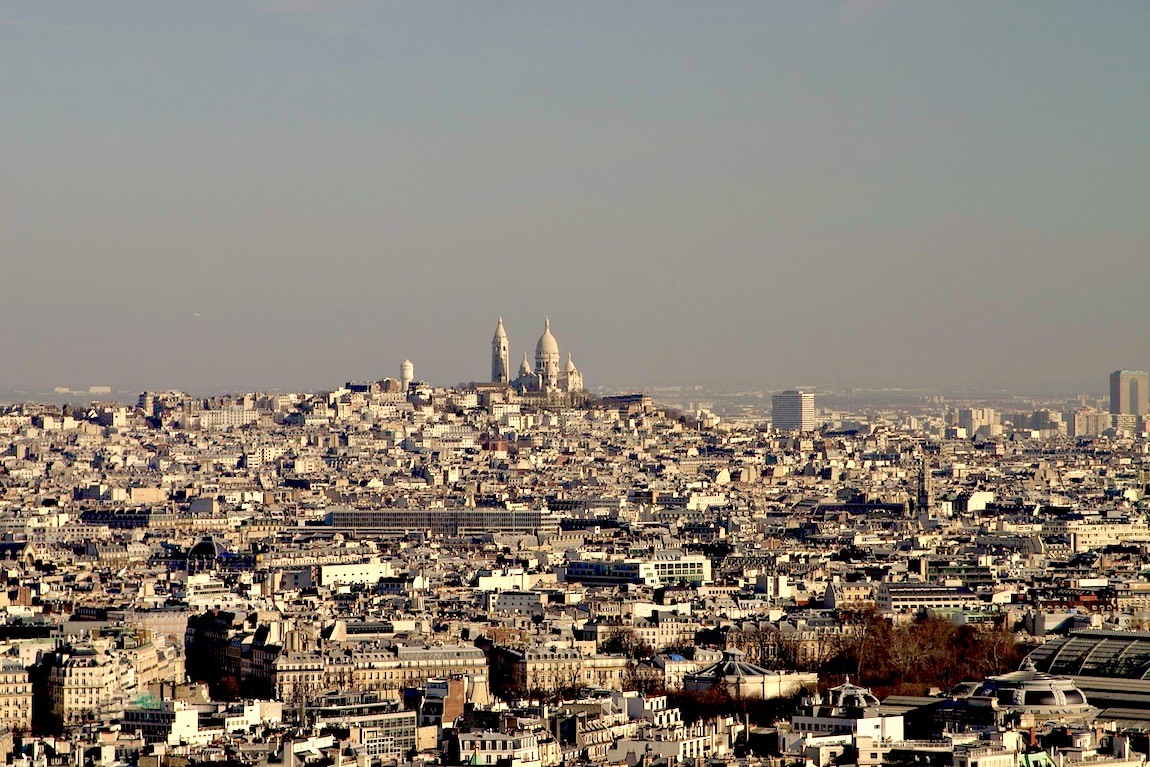 Sacré Coeur de Paris from Eiffel Tower