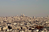 Sacré Coeur de Paris from Eiffel Tower