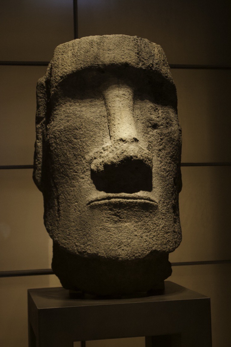 Fragment of a Moai statue from Easter Island
