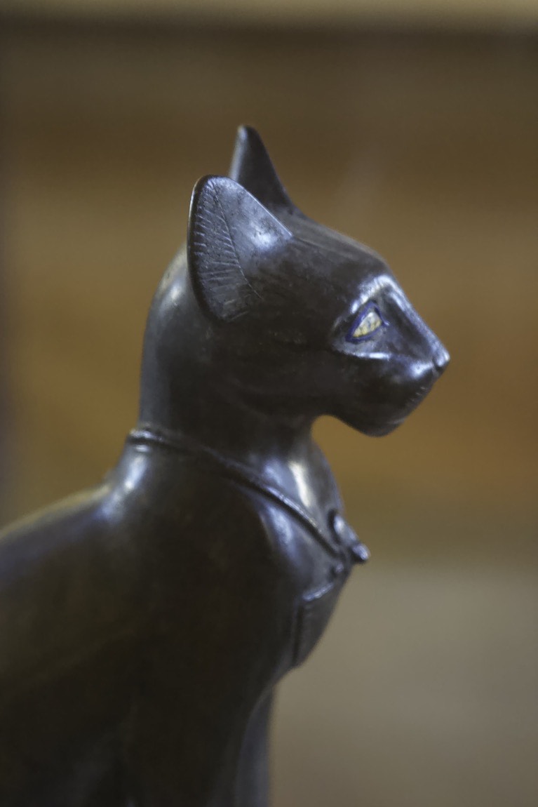 Statuette of the Goddess Bastet as a seated cat (Egyptian)