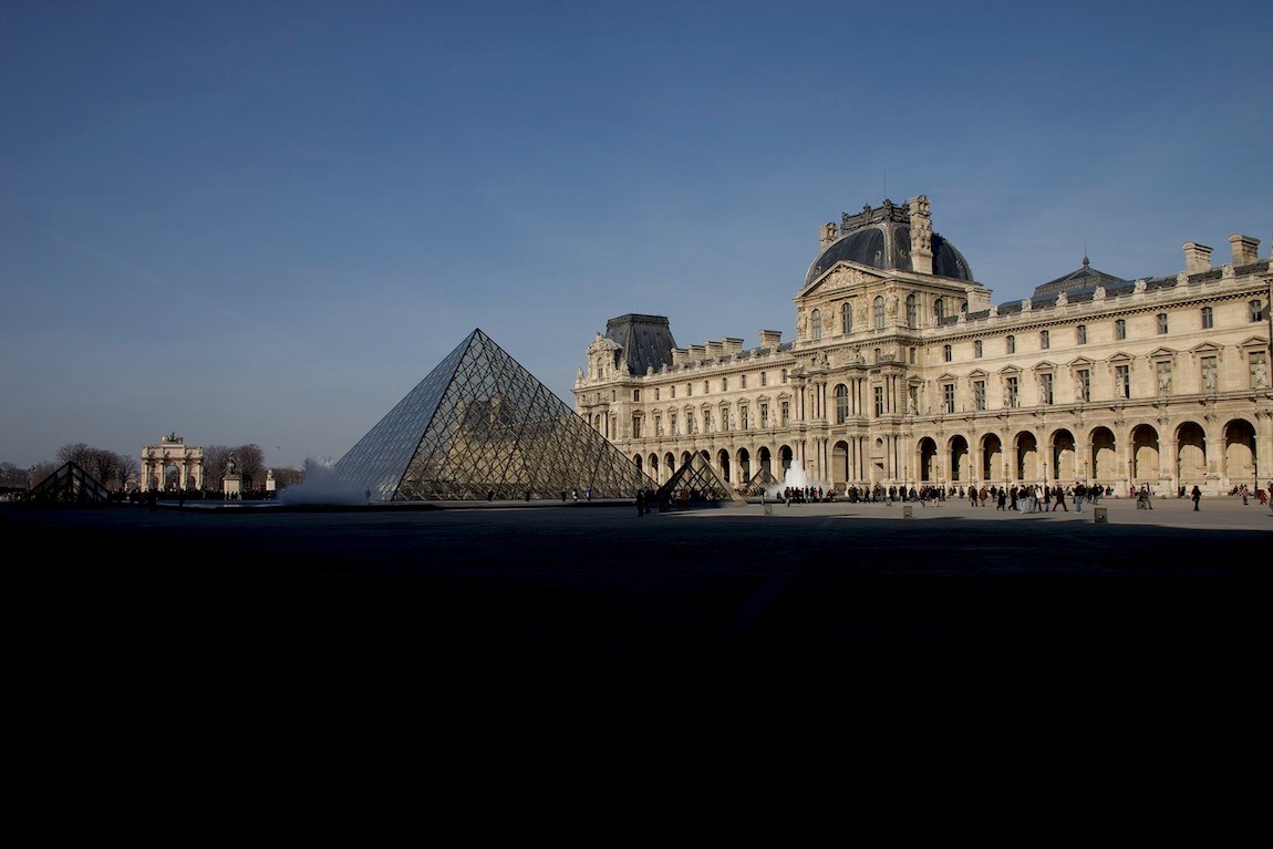 Cour Napoleon and Louvre Pyramid