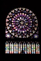 One of the rose windows of Notre Dame