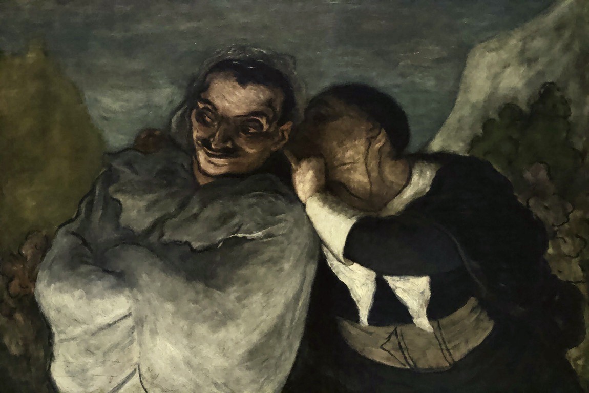 Crispin and Scapin by Honoré Daumier