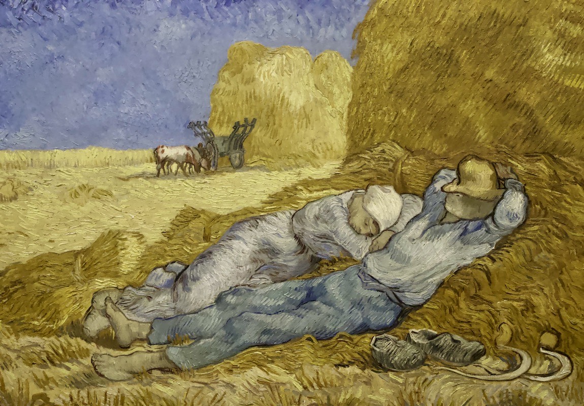 The siesta (after Millet) by Vincent van Gogh