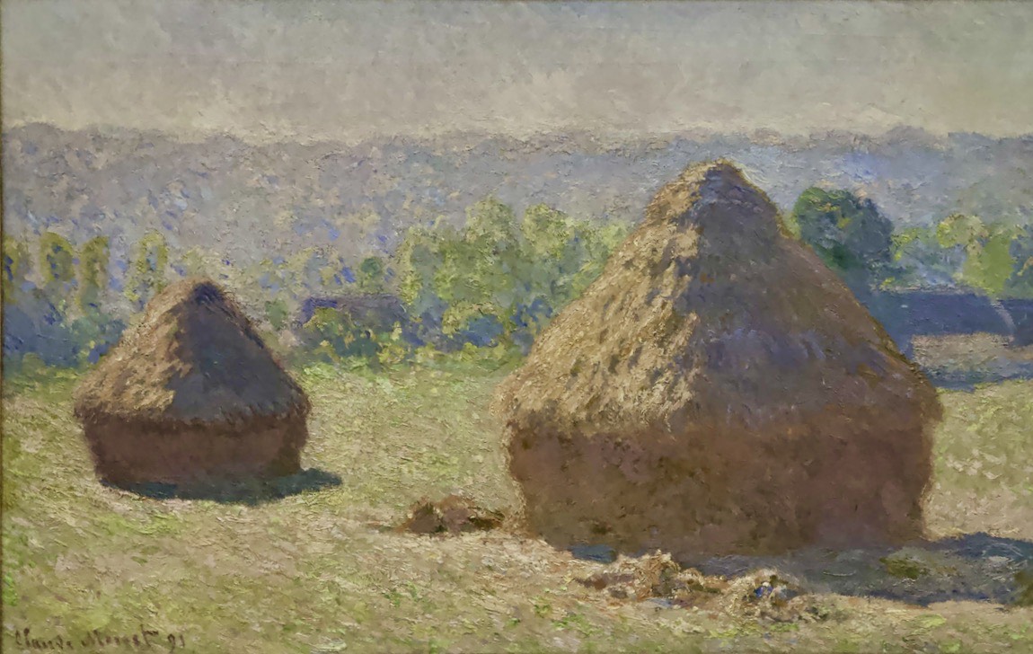 Haystacks, end of Summer by Claude Monet