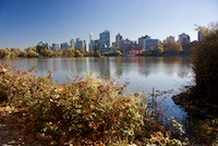 Lost Lagoon and the city