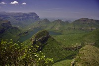 The waters of Blyderivierspoort Dam