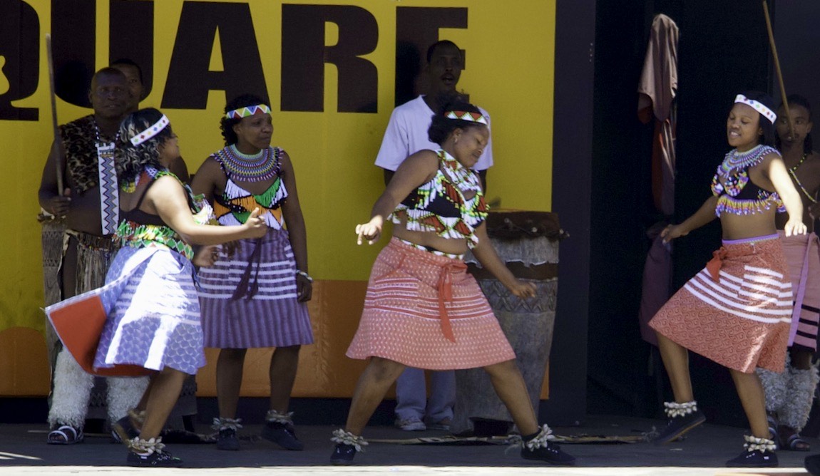 Dancers at the Town Square stage