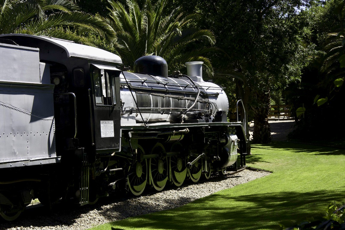 Retired steam locomotive