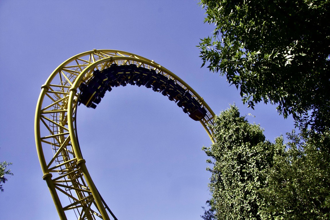 The Golden Loop roller coaster