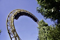 The Golden Loop roller coaster