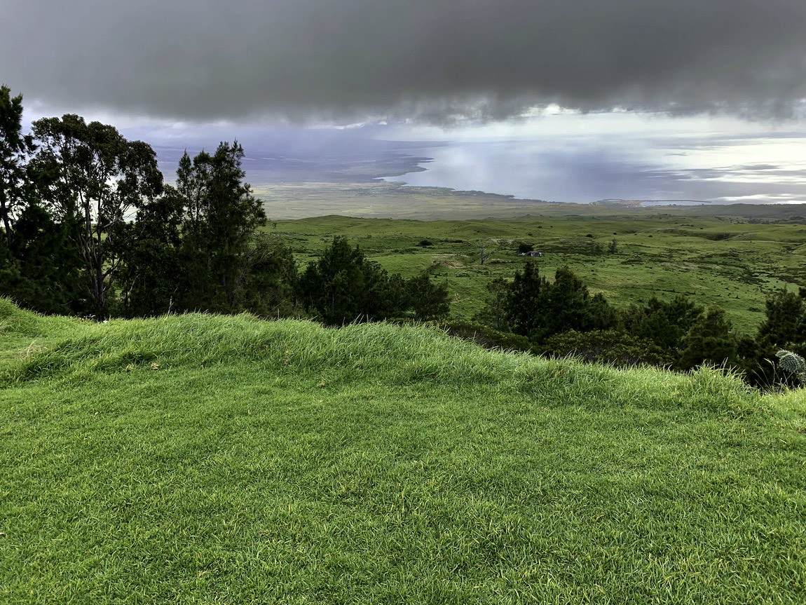 Looking west from the Kohala Mountain road