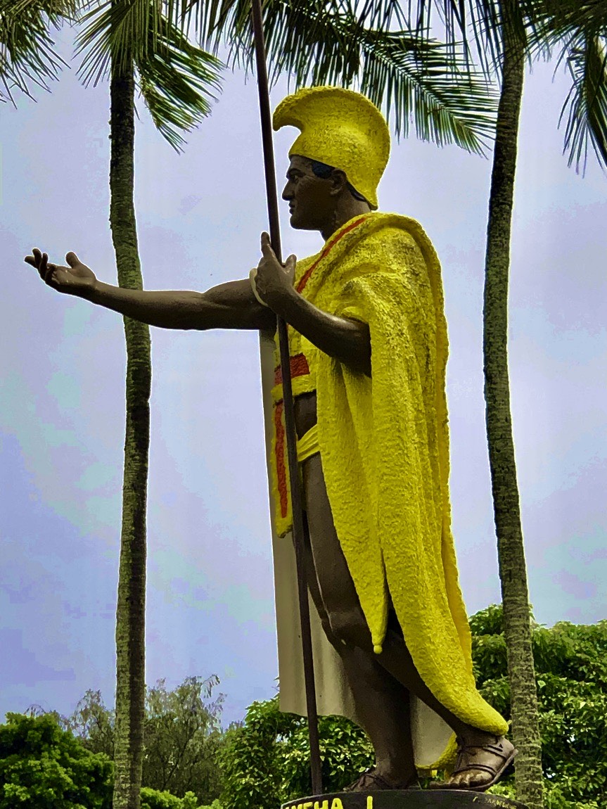 Kamehameha statue at Kapaau