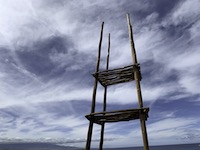 An offering tower at⁨ Pu‘ukoholā Heiau National Historic Site⁩