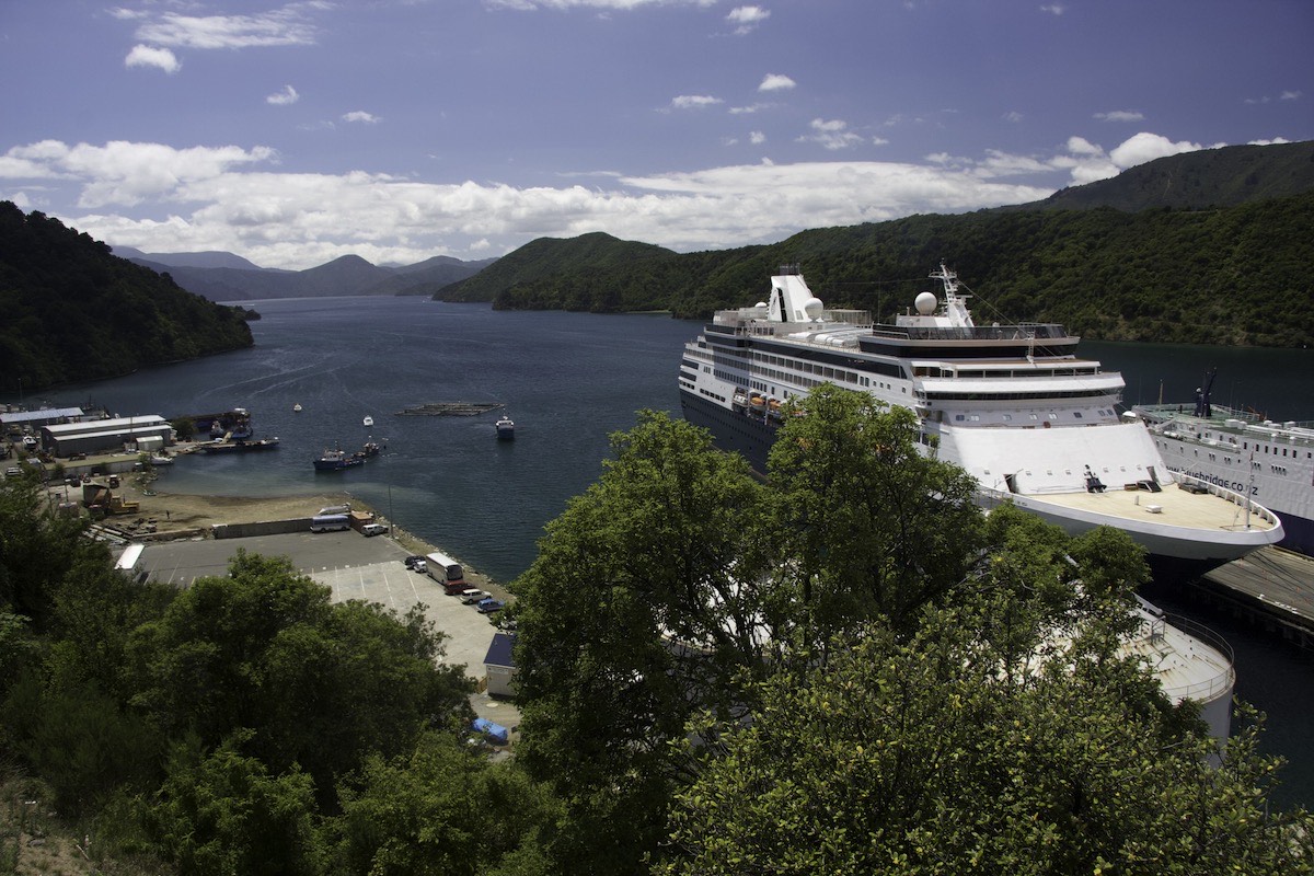 Interisland Ferries in Queen Charlotte Sound at Picton