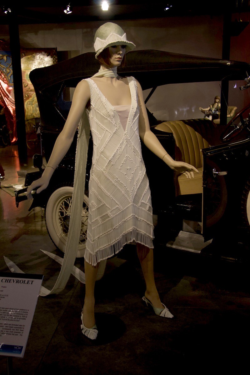 A Q-tip gown in  the World of Wearable Art