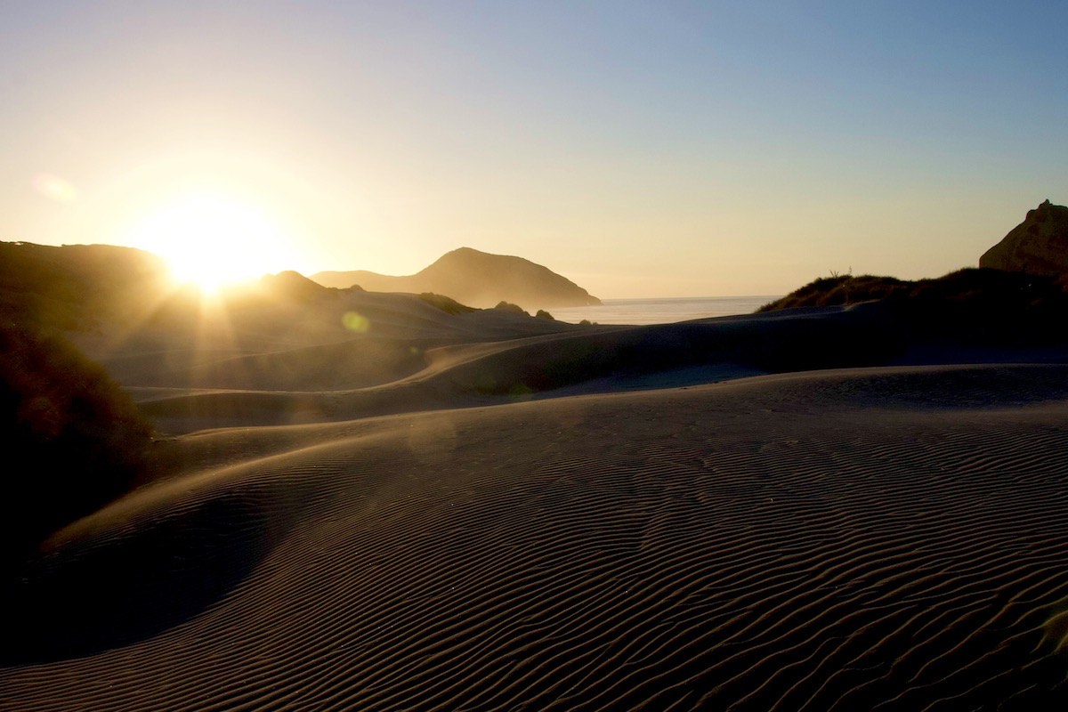 Dunes and wind - it is wonderful when the wind dies down - not so great in strong winds