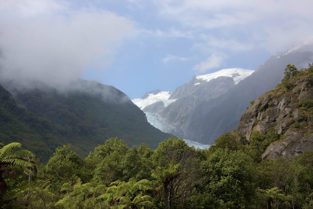 Franz Josef Glacier - the first sight