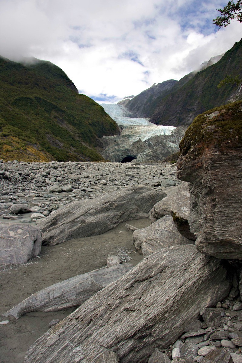 Franz Josef Glacier moraine field