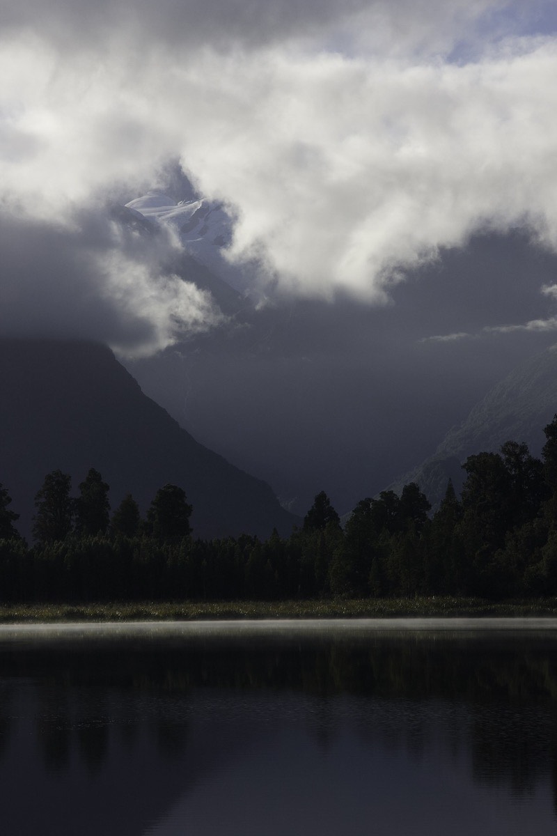 Aoraki the cloud piercer from Lake Matheson