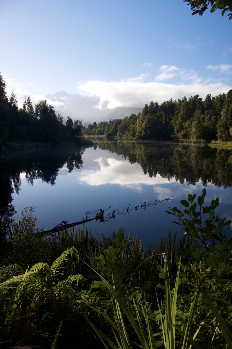Aoraki reflection in Lake Matheson