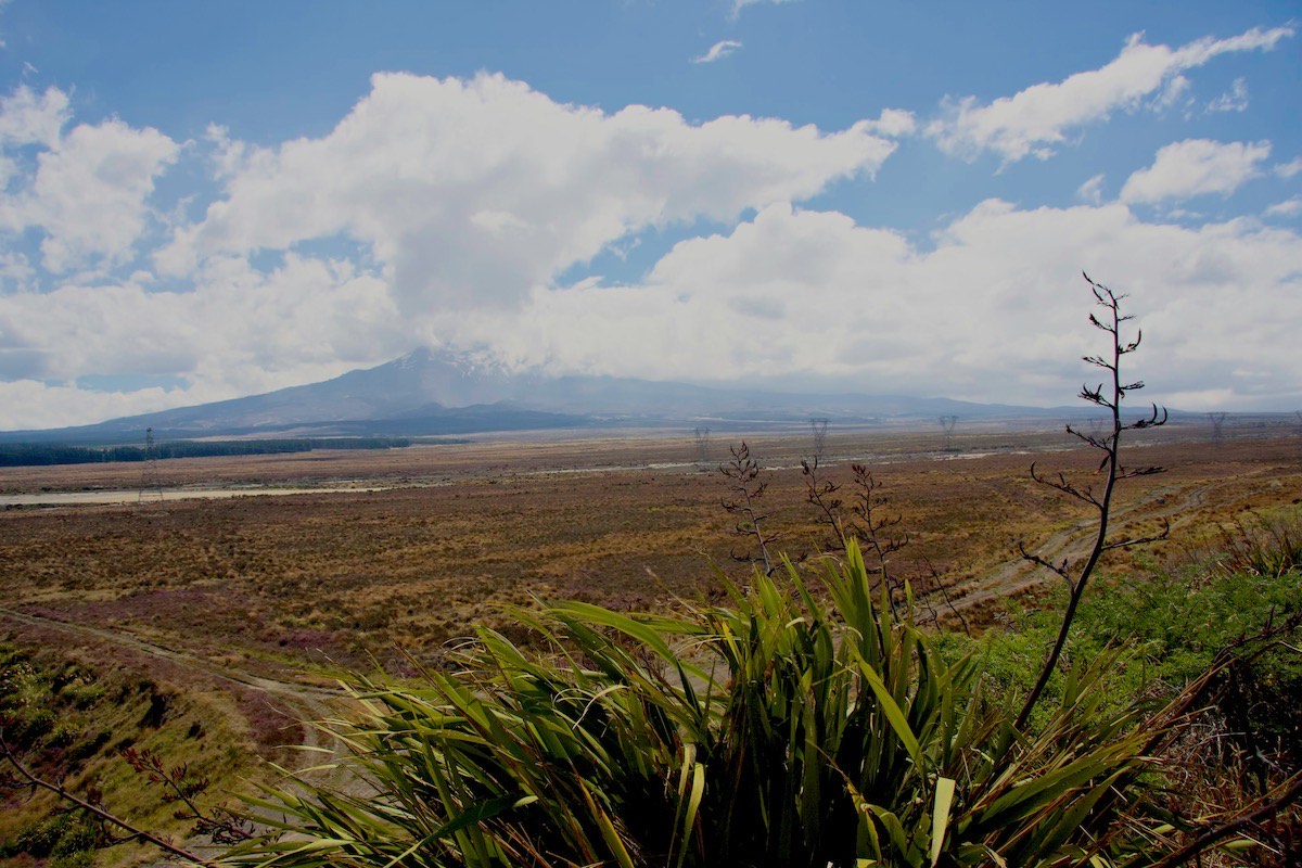 Ruapehu hiding behind clouds, as it often is.