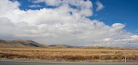 Desert road scenery