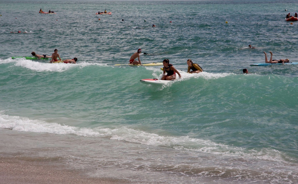 Competitors at Mount Maungaui surf carnival