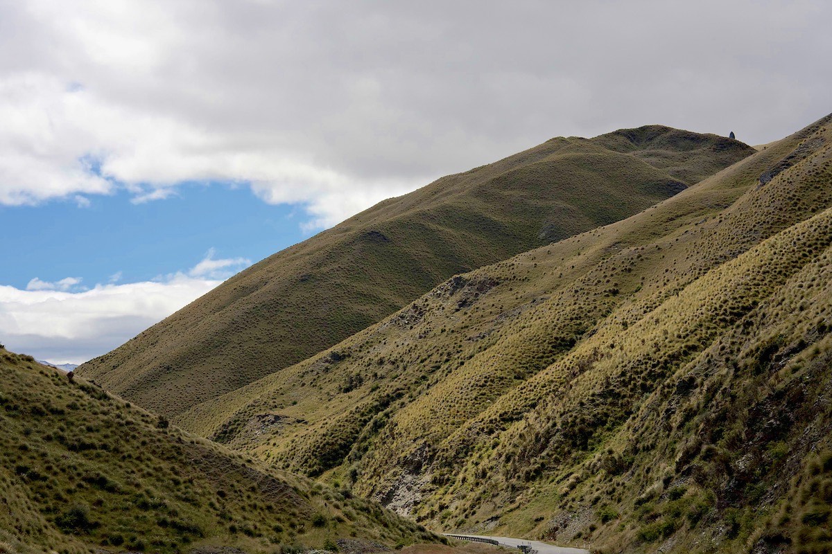 Crown Range Road from Queenstown to Cardrona.