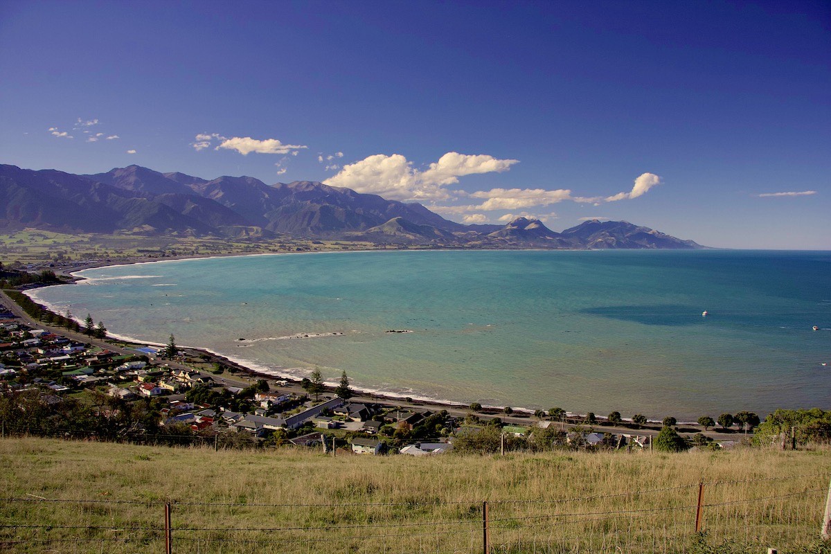 Looking north from Kaikoura
