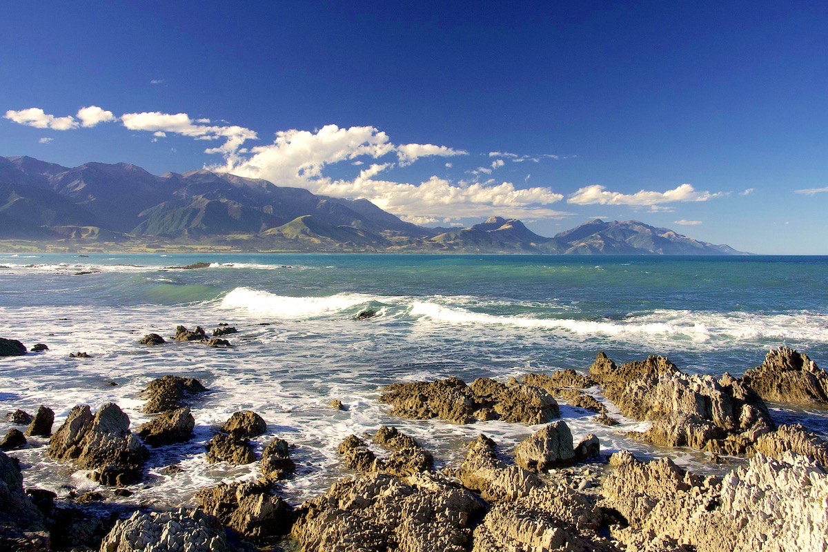 Toothy shoreline of the Kaikoura Peninsula
