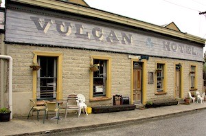 The Vulcan Pub - where you can reach through to door to pick up your beer from the bar.
