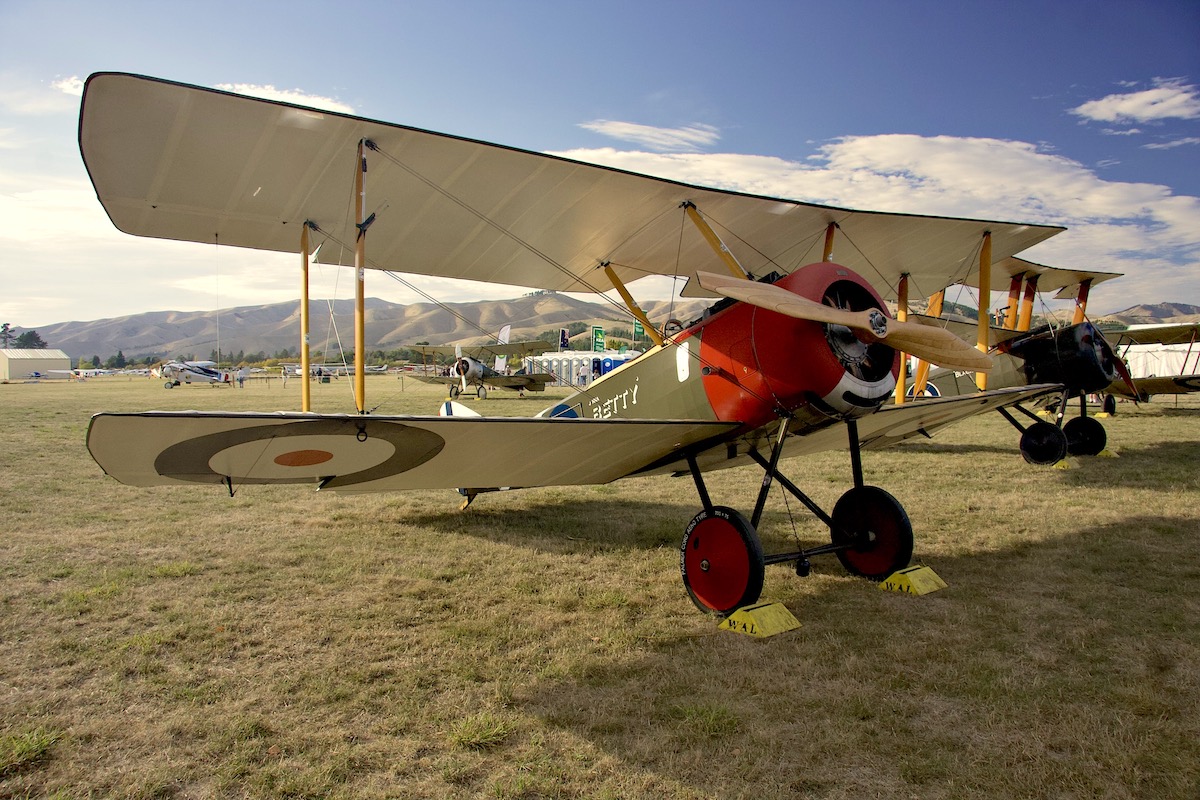 Reproduction Sopwith Pup painted in the colours used by the Canadian Ace, Joe Fall. (Betty was his sister.)