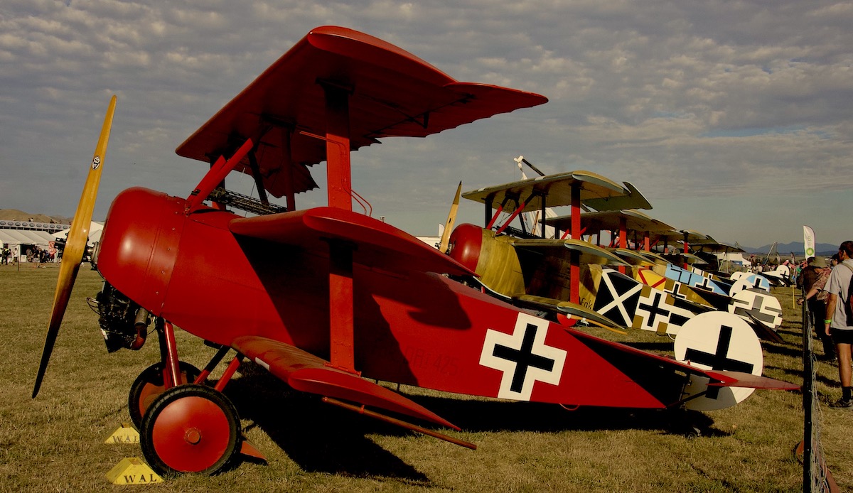 Fokker Dr.I Triplane painted in Manfred von Richthofen's livery